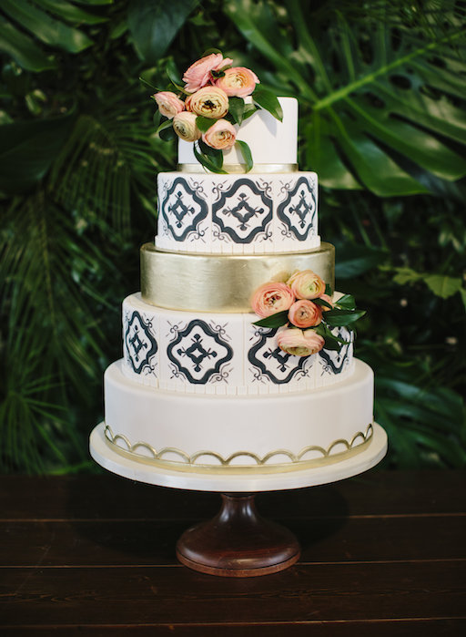 Wedding Cake Design Inspired by Spanish Ceramics 