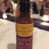 Gourmet BBQ Sauce Wedding Favor