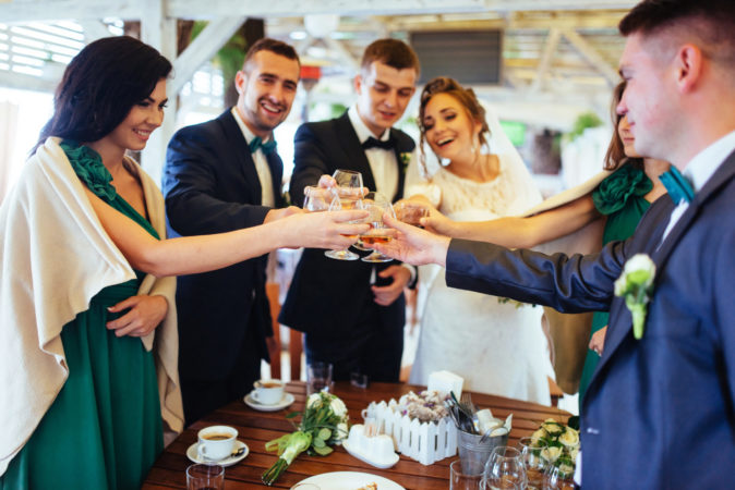 wedding-party-toast-with-guests
