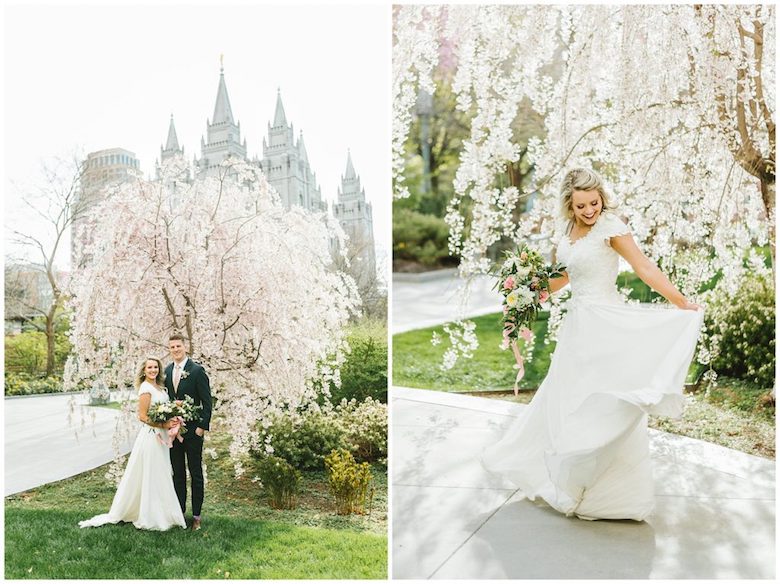 outdoor spring wedding