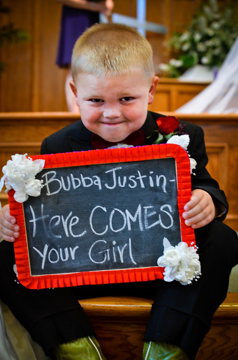 young boy in suit wedding 