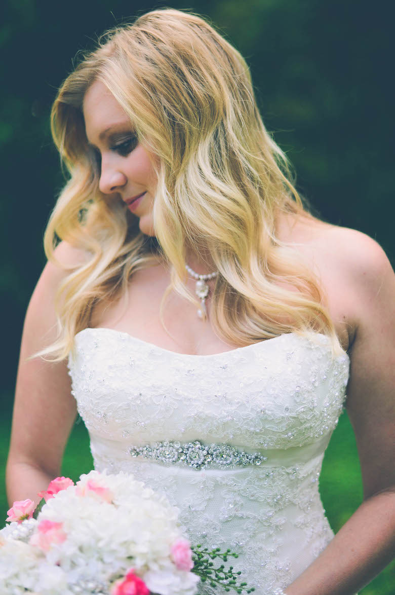 strapless wedding dress