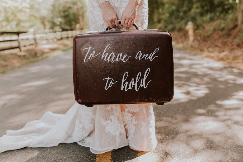 wedding photoshoot briefcase