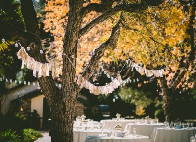 Outdoor wedding venue & summer wedding decorations