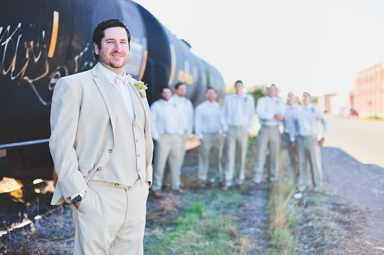 groom groomsmen tan suits