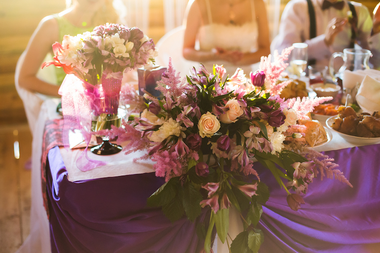 wedding seating arrangements, bridal party table
