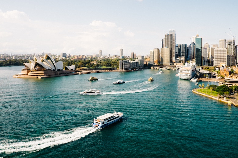 View of Circular Quay in Sydney, Australia