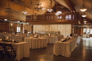 large round tables for guests