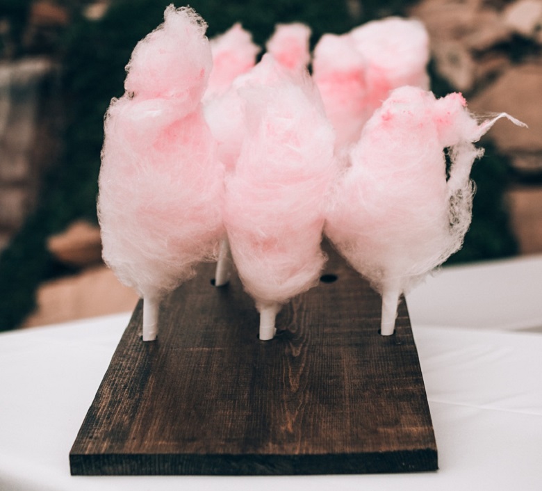 pink fluffy cotton candy