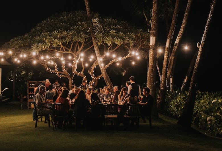 wedding tree twinkling lights
