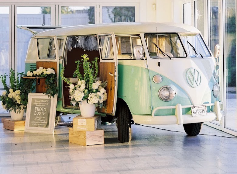 volkswagen van photo booth for weddings