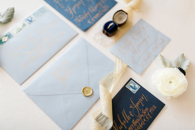personalized seal wedding invitation stationery 