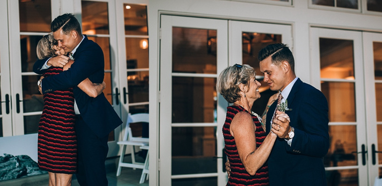 mother of the groom and groom first wedding dance reception