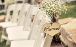reserved wedding seat for deceased loved one